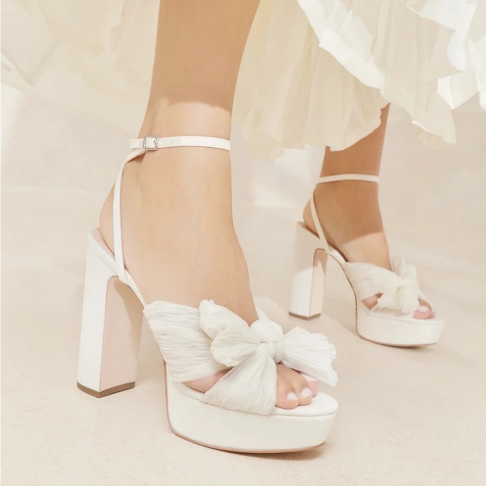 Loeffler Randall Natalia Pearl Platform Bow Heel - 6